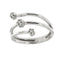 Bague 55 Bague contrariée - Or blanc 18 ct et diamants 58 Facettes 27557