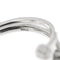 Bague 55 Bague contrariée - Or blanc 18 ct et diamants 58 Facettes 27557