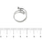 Bague 55 Bague contrariée - Or blanc 18 ct et diamants 58 Facettes 27557