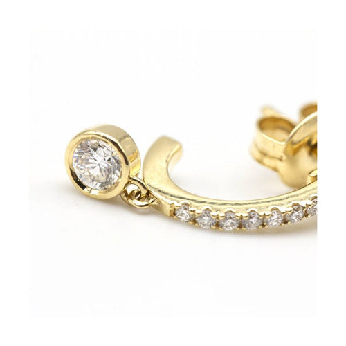 Boucles d'oreilles NAO - Boucles d'oreilles en or jaune 18 ct et diamants de laboratoire 58 Facettes UKD362918MM