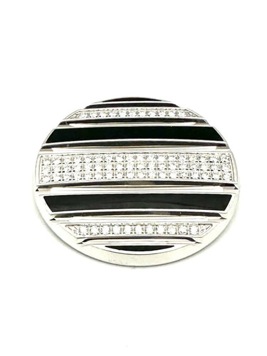 Pendentif Chaumet Class One Croisière - Pendentif en or blanc 18K, émail et diamants 58 Facettes CHAUMET Pend