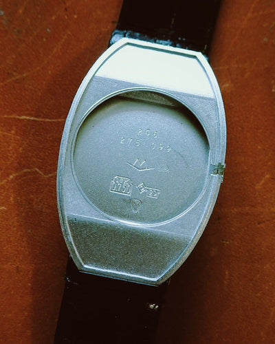 Montre Movado pour Bulgari Baignoire Allongée - Montre en or blanc 18K, cadran lapis-lazuli peint 58 Facettes Movado Bulgari lapis