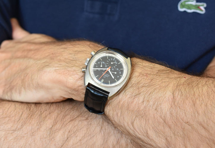Montre Omega Seamaster - Montre chronographe en acier, calibre 321 58 Facettes OM-750