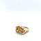 Bague 51.5 Bague Tank - Citrine en or 58 Facettes bague