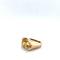 Bague 51.5 Bague Tank - Citrine en or 58 Facettes bague