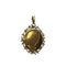 Pendentif Pendentif porte-photo ancien en or jaune 750 avec perles et grenat 58 Facettes 330094588