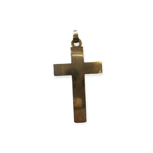 Pendentif Pendentif croix en or jaune 750 58 Facettes 330094508