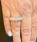 Bague 54 Demi-alliance américaine - Bague en or blanc 18 carats et diamants 58 Facettes 90868