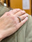 Bague 54 Demi-alliance américaine - Bague en or blanc 18 carats et diamants 58 Facettes 90868