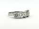 Bague 54 Demi-alliance américaine - Bague en or blanc 18 carats et diamants 58 Facettes 90868