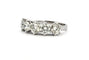 Bague 54 Demi-alliance américaine - Bague en or blanc 18 carats et diamants 58 Facettes 90868