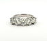 Bague 54 Demi-alliance américaine - Bague en or blanc 18 carats et diamants 58 Facettes 90868