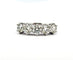 Bague 54 Demi-alliance américaine - Bague en or blanc 18 carats et diamants 58 Facettes 90868
