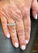 Bague 55 Demi-alliance - Bague en or blanc 18 carats et diamants 58 Facettes 90869
