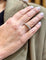 Bague 55 Demi-alliance - Bague en or blanc 18 carats et diamants 58 Facettes 90869