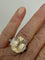 Bague 58 Bague en platine avec saphir jaune et diamants 58 Facettes LOT 7523