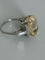 Bague 58 Bague en platine avec saphir jaune et diamants 58 Facettes LOT 7523