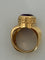 Bague 52.5 Bague bandeau en or jaune godronné et améthyste 58 Facettes LOT 7525