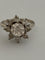 Bague 54 Bague marguerite - Bague en or gris 18k et diamants 58 Facettes LOT 7485
