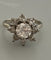 Bague 54 Bague marguerite - Bague en or gris 18k et diamants 58 Facettes LOT 7485