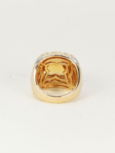 Bague 52 BVLGARI Bague pyramide or jaune citrine pain de sucre 58 Facettes 1266.7