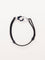 Bracelet DINH VAN Bracelet Menottes R12 or blanc cordon noir 58 Facettes 1215.8