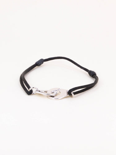 Bracelet DINH VAN Bracelet Menottes R12 or blanc cordon noir 58 Facettes 1215.8
