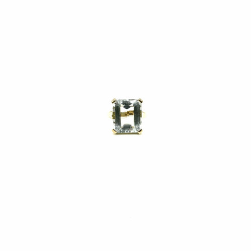 Bague 52 Bague en or jaune 750 millièmes avec aigue-marine 7,47 ct 58 Facettes Z15B51818