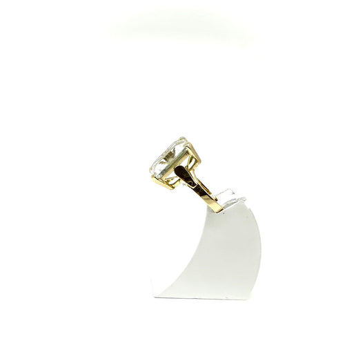 Bague 52 Bague en or jaune 750 millièmes avec aigue-marine 7,47 ct 58 Facettes Z15B51818