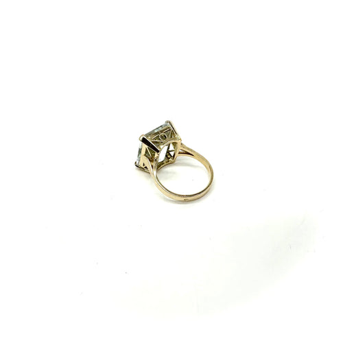 Bague 52 Bague en or jaune 750 millièmes avec aigue-marine 7,47 ct 58 Facettes Z15B51818