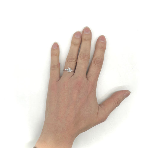 Bague Solitaire - Bague diamant en or blanc 58 Facettes Z1351939