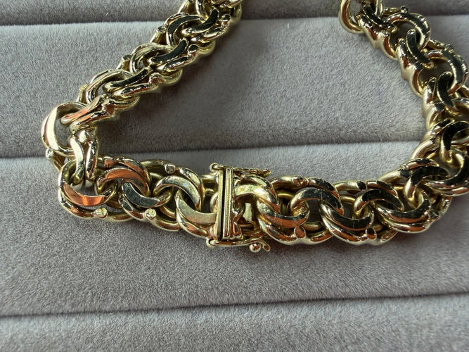 Bracelet Bracelet maille Miami Cuban en or jaune 14K 585, 19 cm 58 Facettes CB01