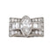 Bague 57 Bague tank Art déco en platine et diamants 3,16 ct 58 Facettes 245