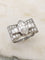 Bague 57 Bague tank Art déco en platine et diamants 3,16 ct 58 Facettes 245