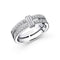 Bague 49 Mauboussin Subtile Éternité - Duo d’alliances en or blanc et diamants 58 Facettes Mau