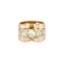 Bague 59 Bague Tank en or rose et or blanc 18K et diamants 58 Facettes
