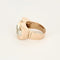 Bague 59 Bague Tank en or rose et or blanc 18K et diamants 58 Facettes