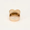 Bague 59 Bague Tank en or rose et or blanc 18K et diamants 58 Facettes