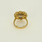 Bague 46.5 Bague marguerite saphir 5cts et diamants 4cts en or jaune 58 Facettes 248352