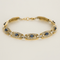 Bracelet Bracelet en or deux tons et saphirs 58 Facettes B250620