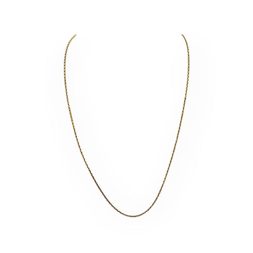 Collier Chaîne maille forçat en or jaune 750, 50 cm 58 Facettes 149067952