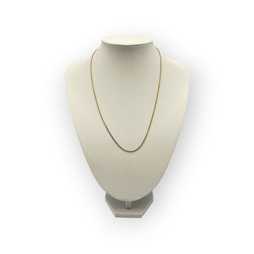 Collier Chaîne maille forçat en or jaune 750, 50 cm 58 Facettes 149067952
