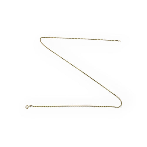 Collier Chaîne maille forçat en or jaune 750, 50 cm 58 Facettes 149067952