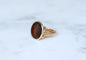Bague 68 Bague ancienne intaille Cupidon et libellule en or rose 18 ct 58 Facettes