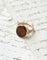Bague 68 Bague ancienne intaille Cupidon et libellule en or rose 18 ct 58 Facettes