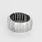Bague 56 Chaumet - Fidélité - Bague semi - souple en or gris et diamants 58 Facettes B250657