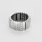 Bague 56 Chaumet - Fidélité - Bague semi - souple en or gris et diamants 58 Facettes B250657