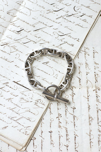 Bracelet Hermès Chaîne d'Ancre - Bracelet en argent 925, grand modèle 22 cm 58 Facettes