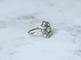 Bague 64 Bague marguerite Belle Époque ovale en platine et diamants 2,95 ct 58 Facettes