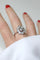 Bague 64 Bague marguerite Belle Époque ovale en platine et diamants 2,95 ct 58 Facettes